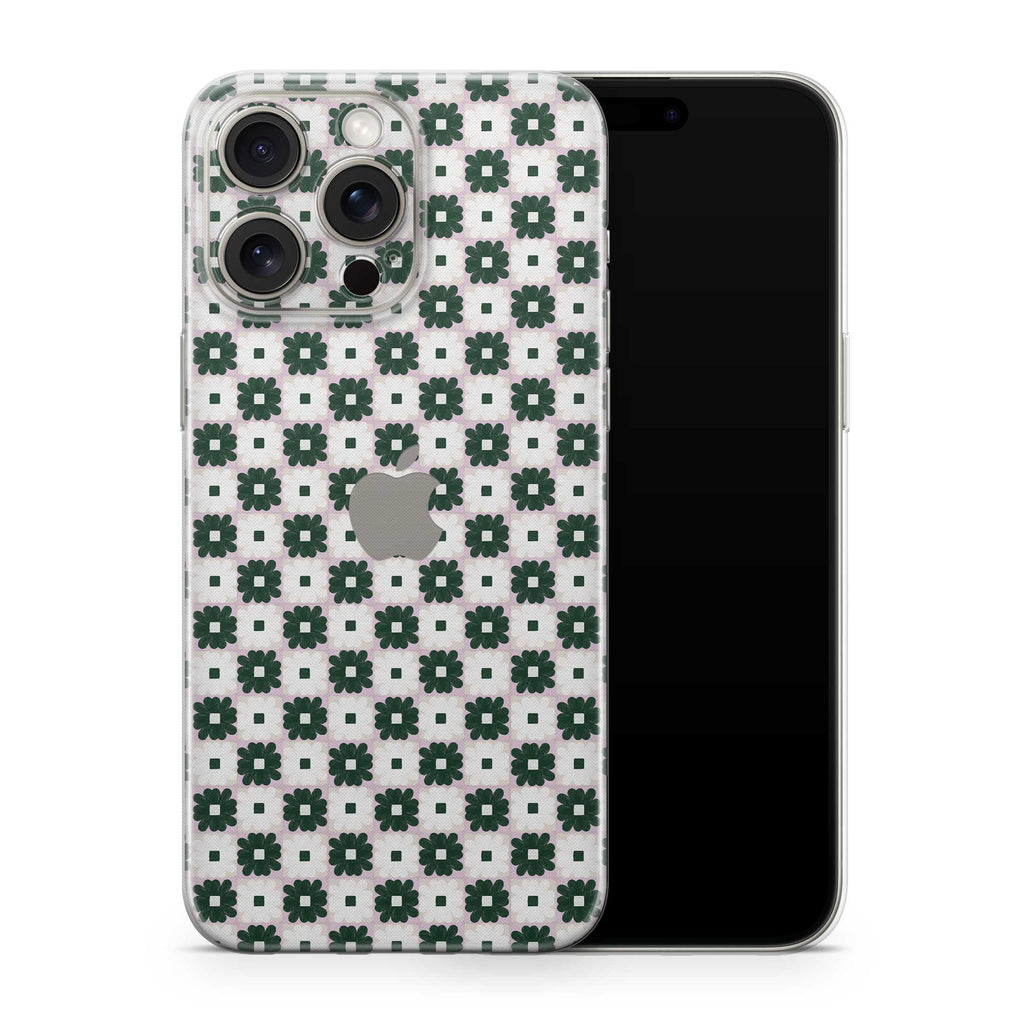 daisy quilt iphone skin + case
