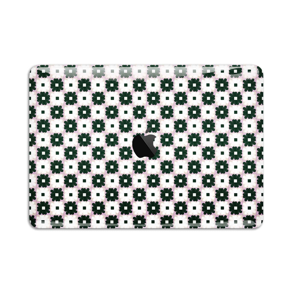 daisy quilt macbook case