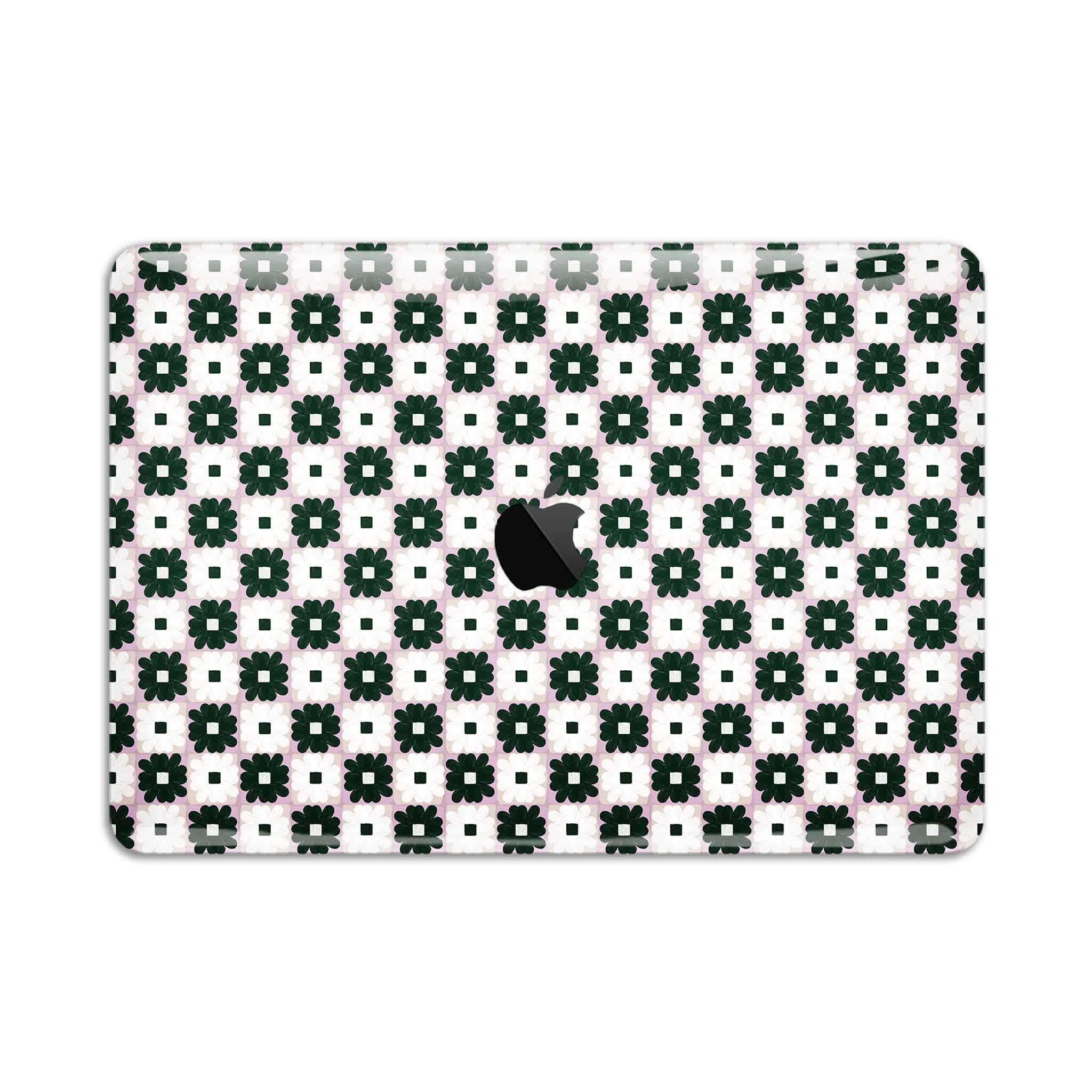 daisy quilt macbook case