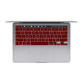 deep red internal macbook keyboard skin