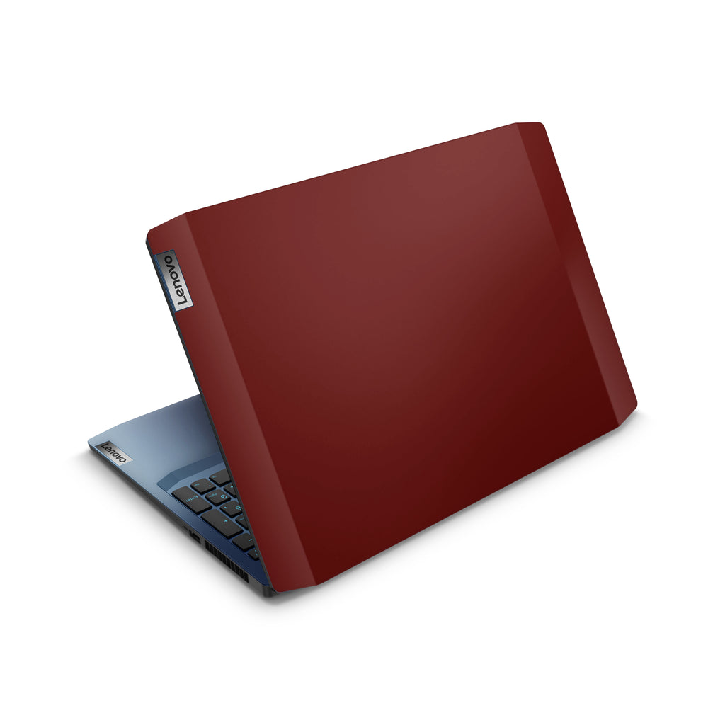 deep red lenovo skin top view