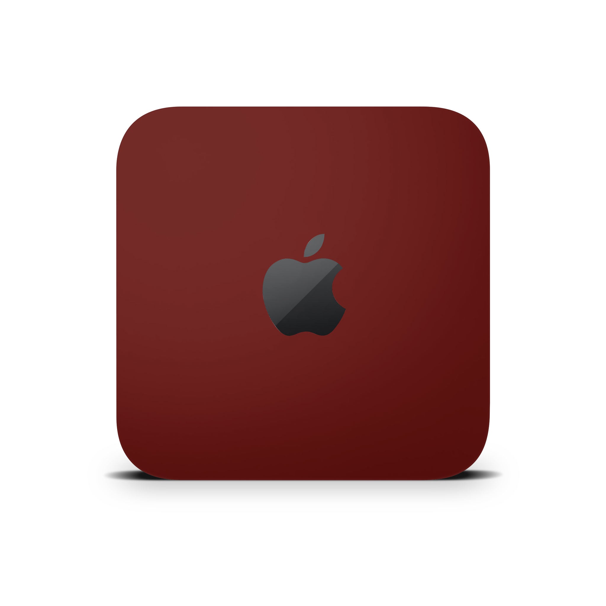 deep red mac mini front