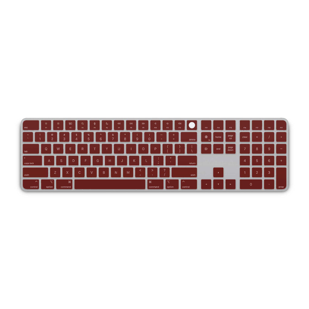 deep red magic keyboard 3 with numeric keypad skin