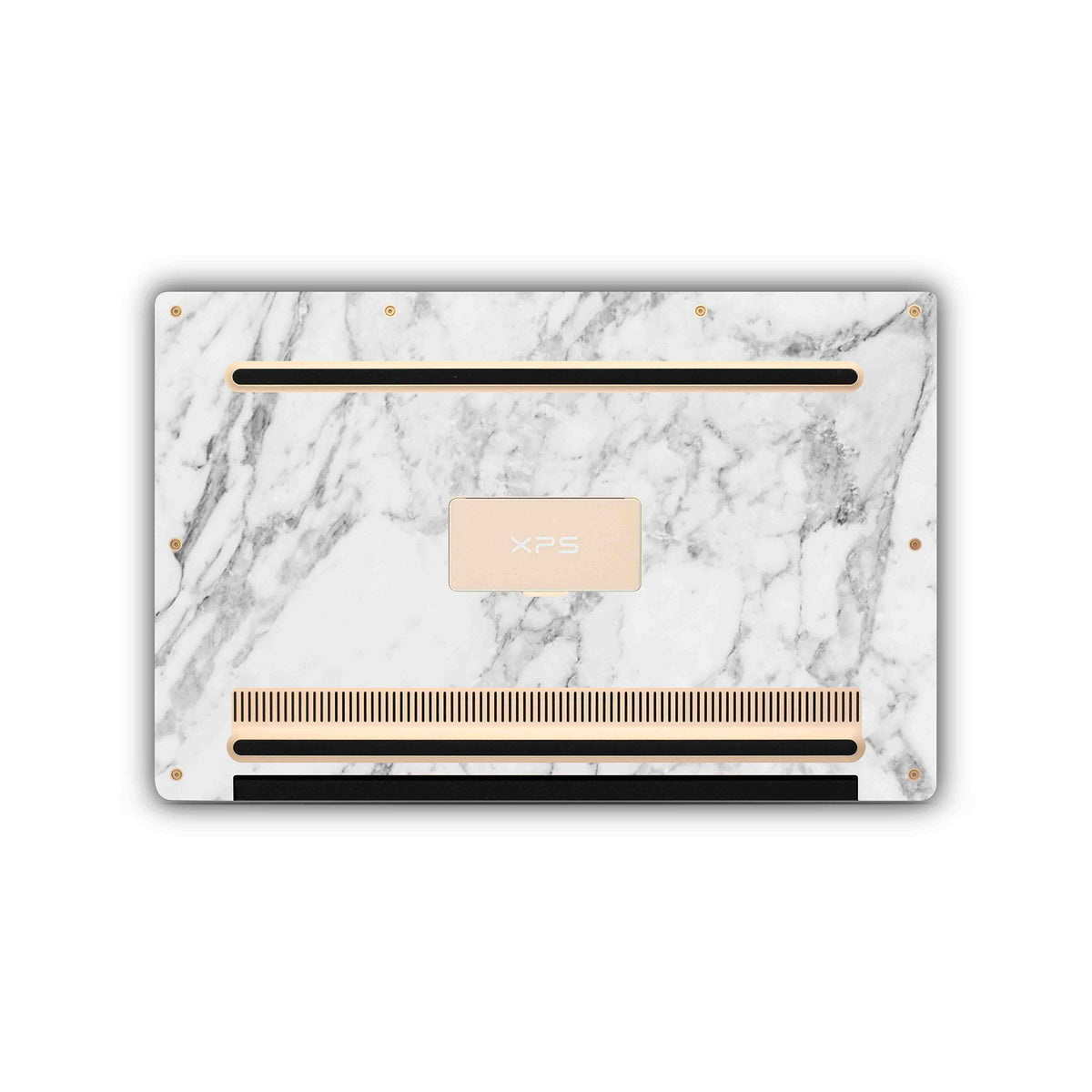 white marble dell xps skin bottom view