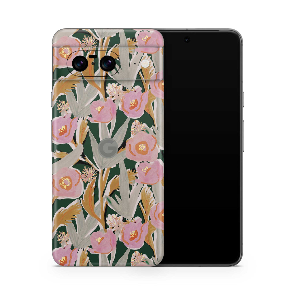 fall floral google pixel skin