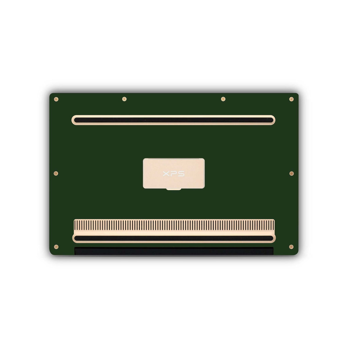 forest green dell skin bottom view