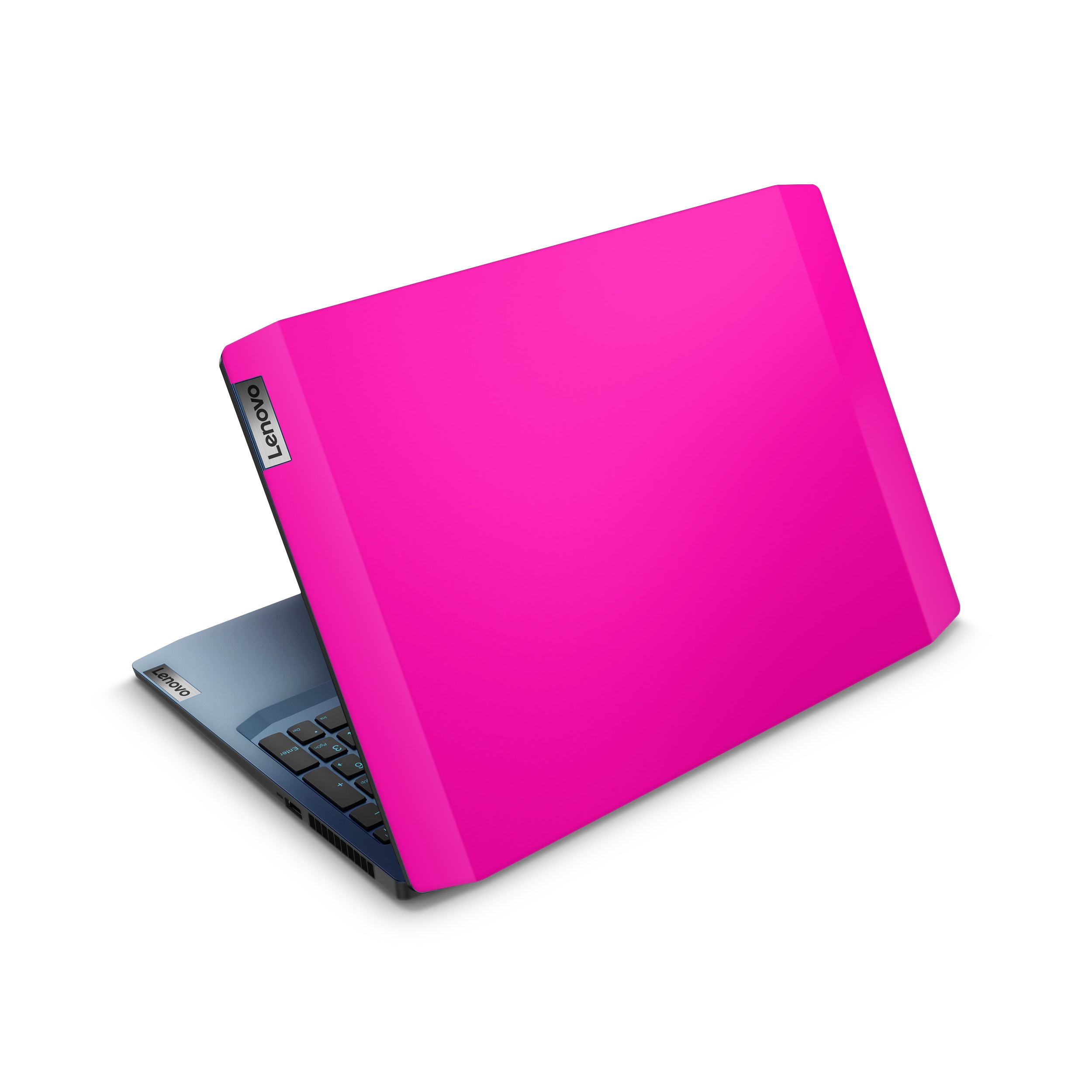 hot pink lenovo skin top view