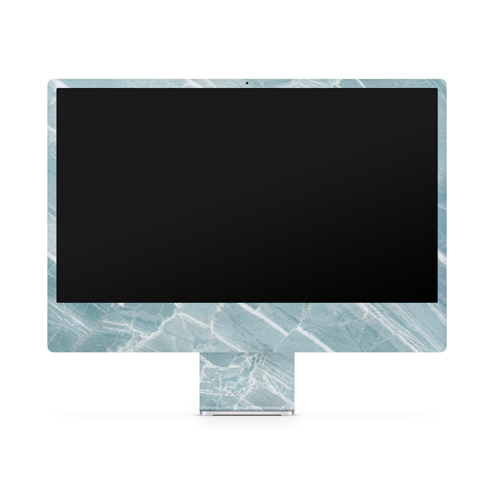 Mint Marble iMac Skin