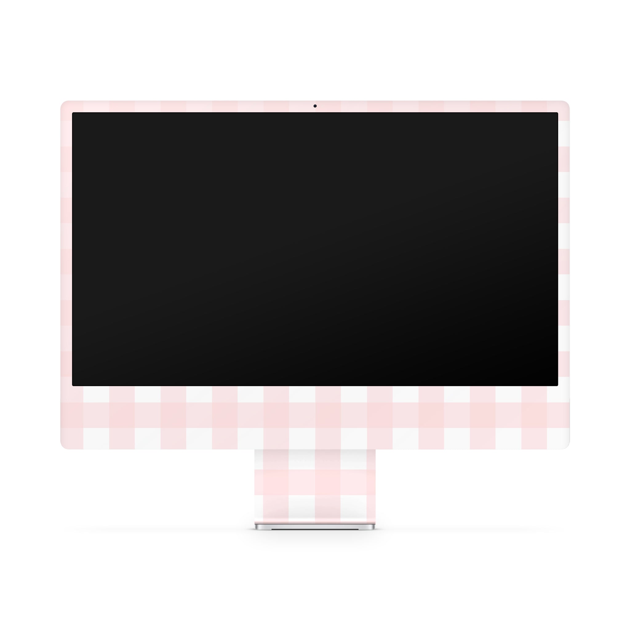 Pink Gingham iMac Skin