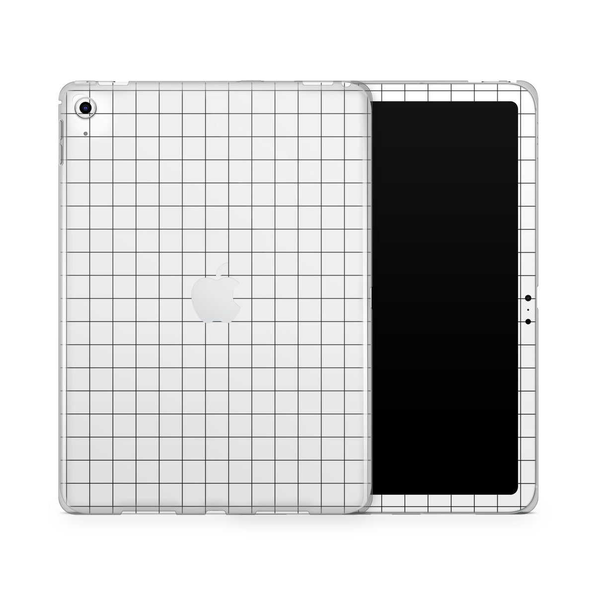 White Grid iPad Air 11-inch (M2, 2024) Case