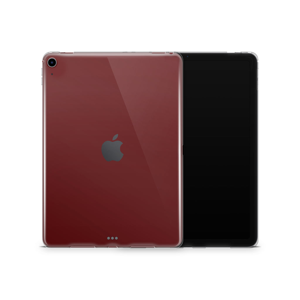 Deep Red iPad Skin + Case