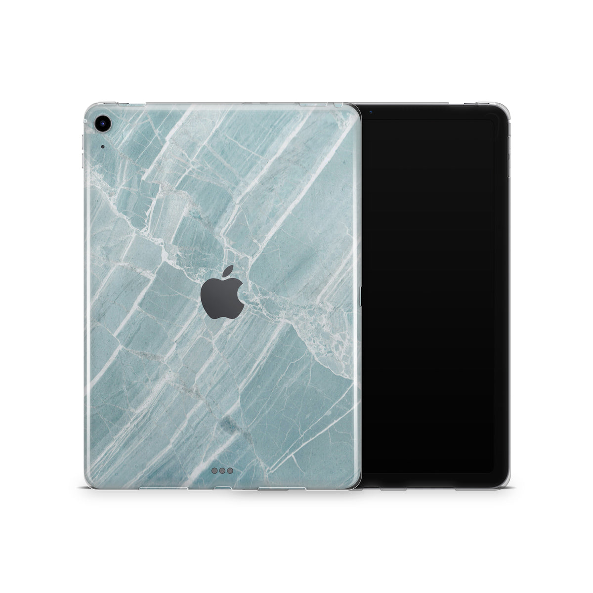 Mint Marble iPad Skin + Case