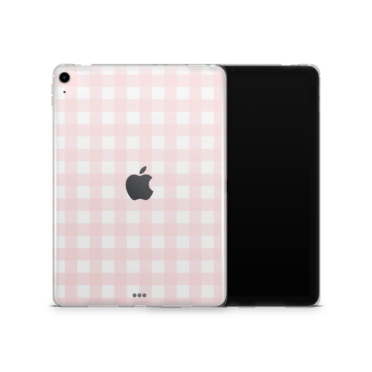 Pink Gingham iPad Skin + Case