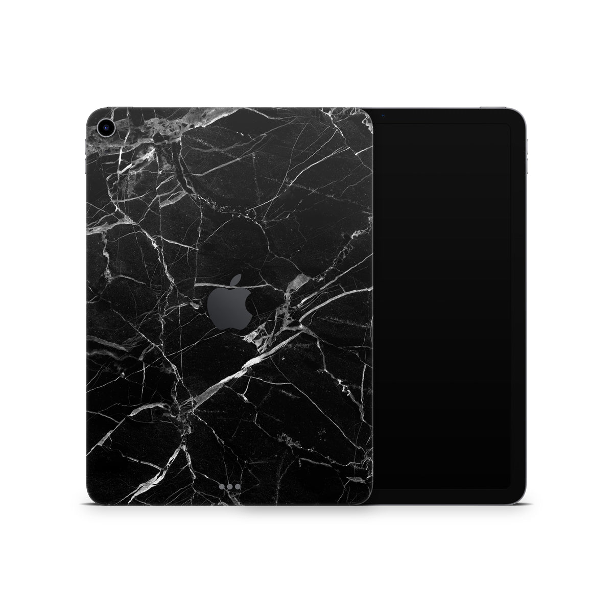 Black Hyper Marble iPad Skin + Case