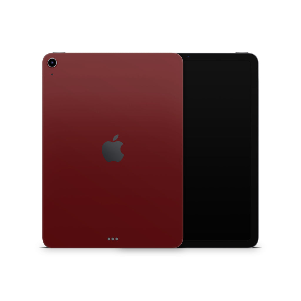 Deep Red iPad Skin + Case