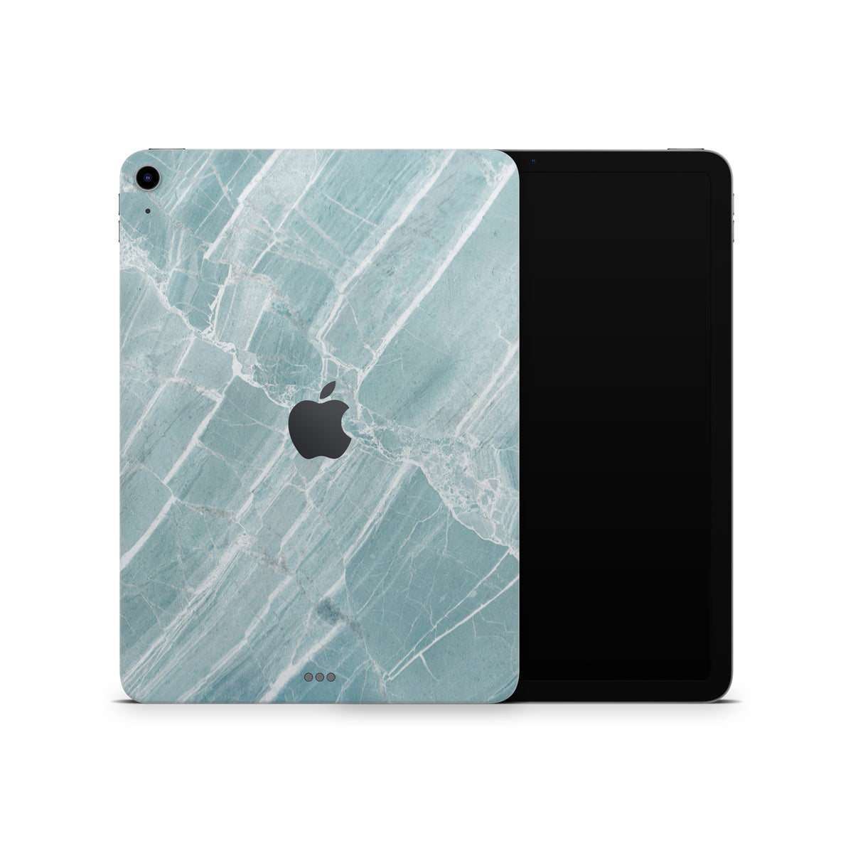 Mint Marble iPad Skin + Case