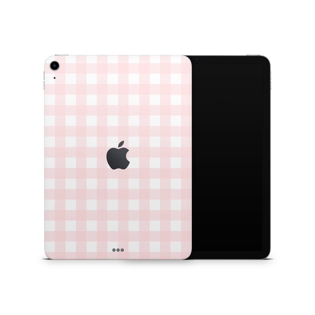 Pink Gingham iPad Skin + Case