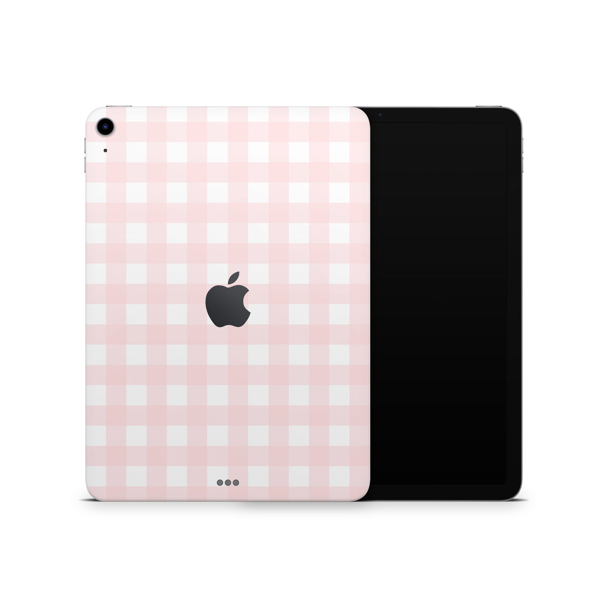 Pink Gingham iPad Skin + Case