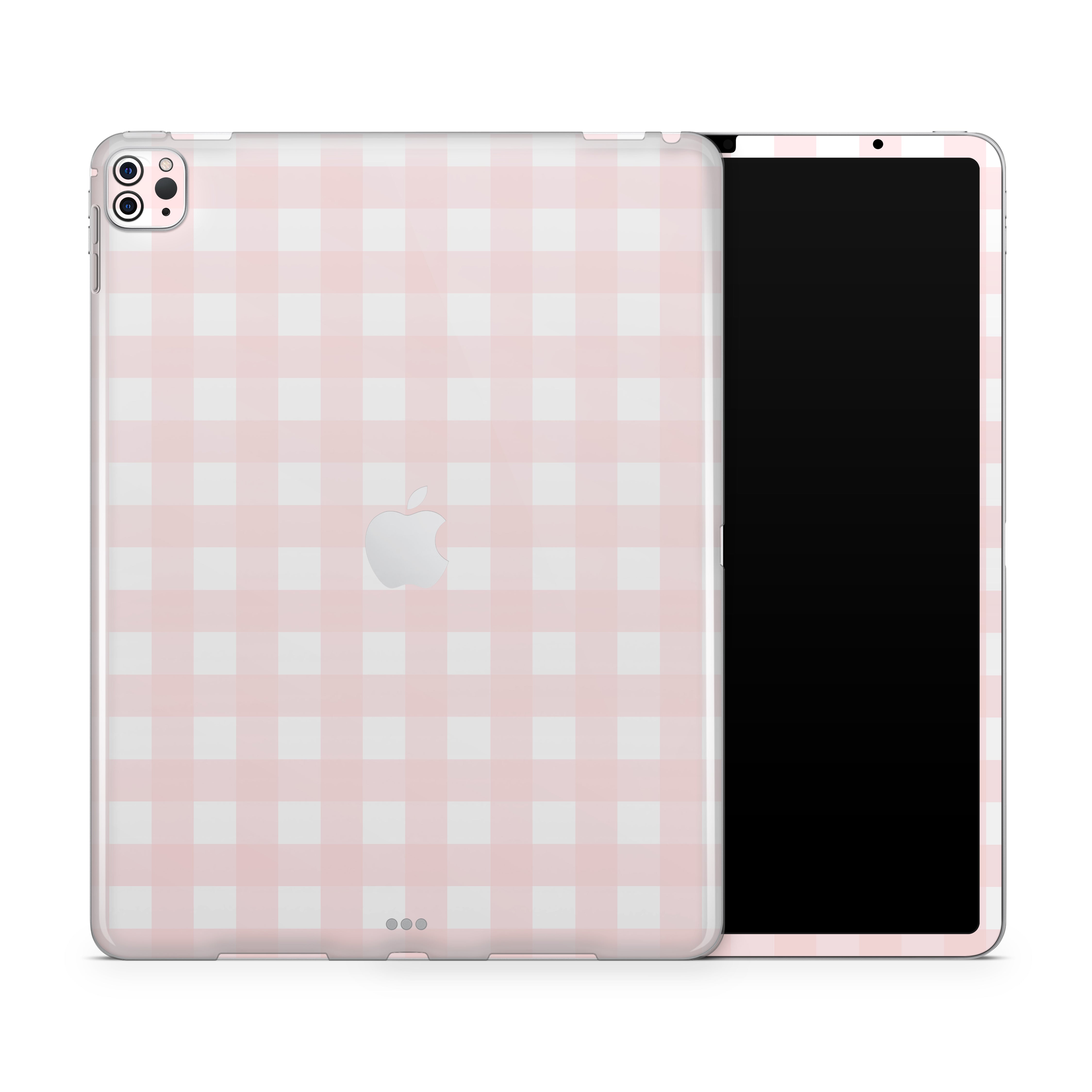 Pink Gingham iPad Skin Case