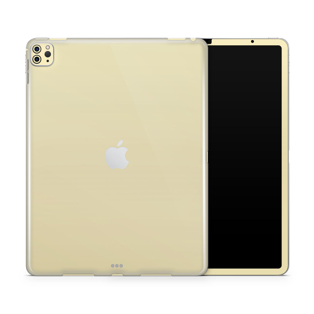 Soft Yellow iPad Skin Case