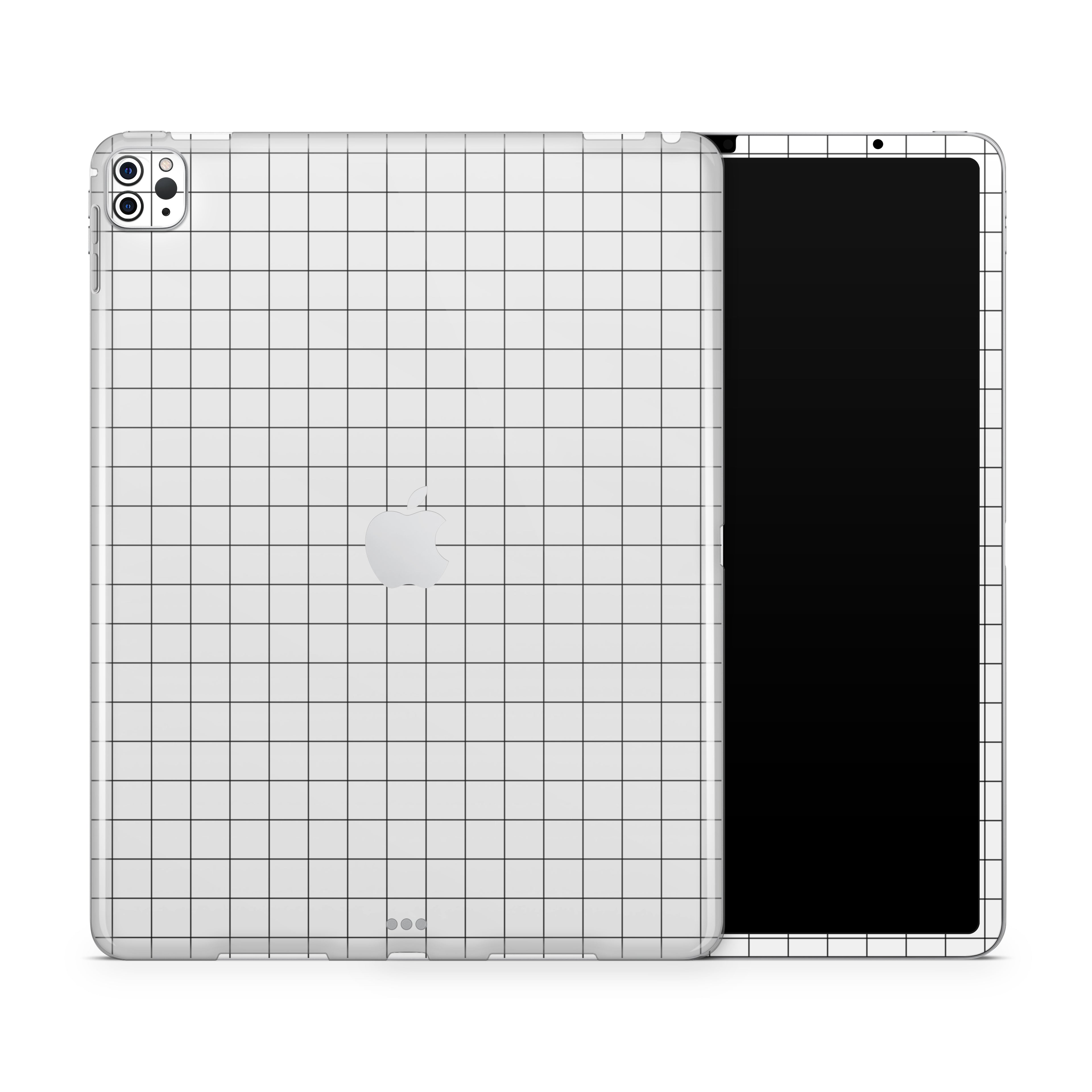 White Grid iPad Pro 13-inch (M4, 2024) Case