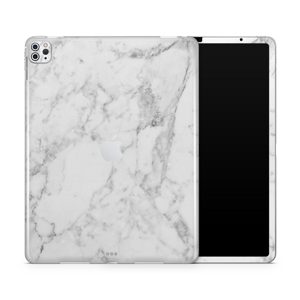 White Marble iPad Pro 13-inch (M4, 2024) Case