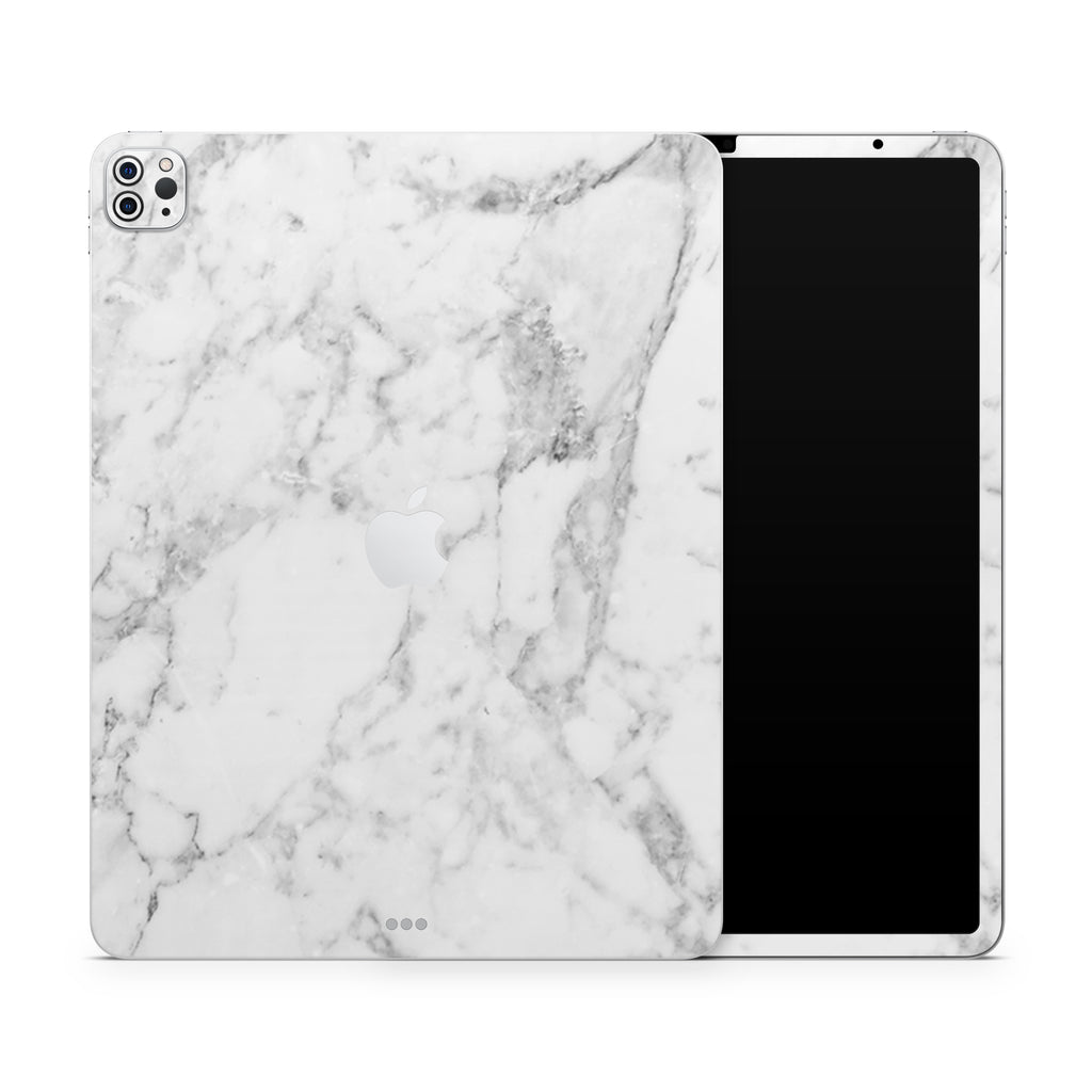 White Marble iPad Pro 13-inch (M4, 2024) Skin