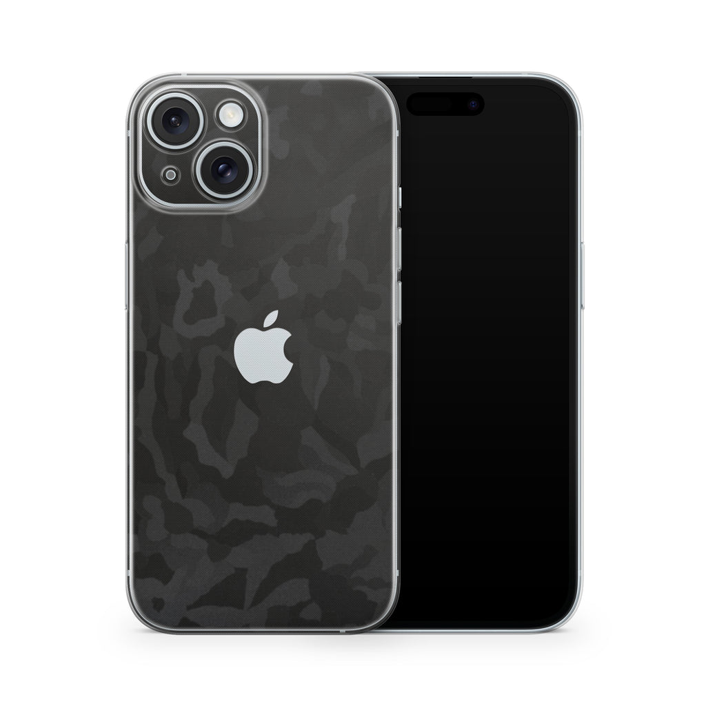 Black Camo iPhone Skin + Case