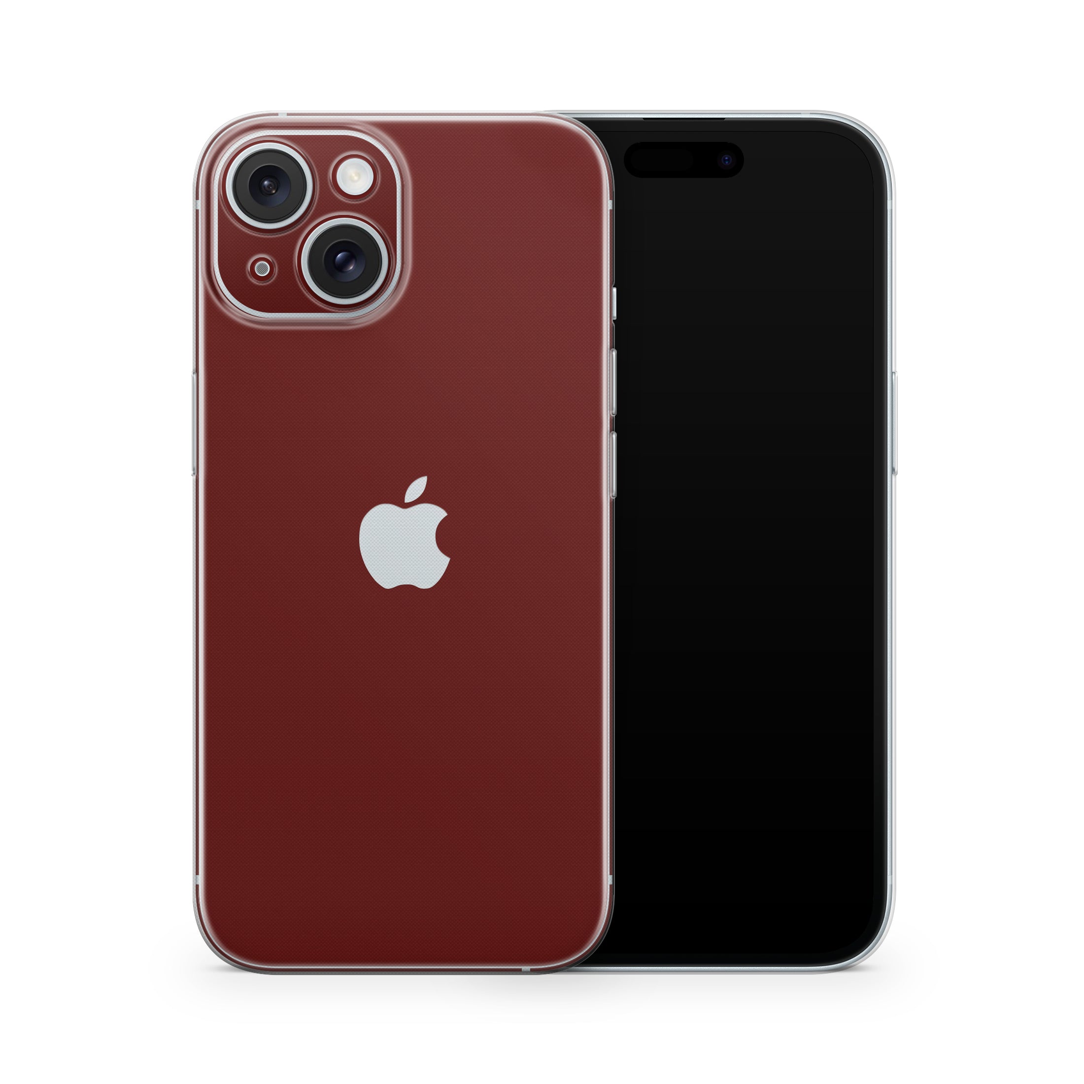 Deep Red iPhone Skin + Case