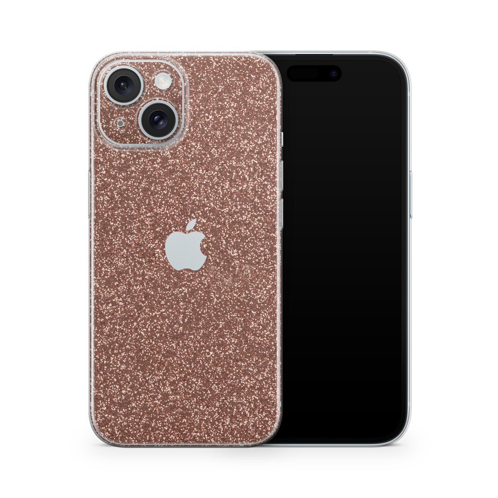 Rosé Glitter iPhone Skin + Case