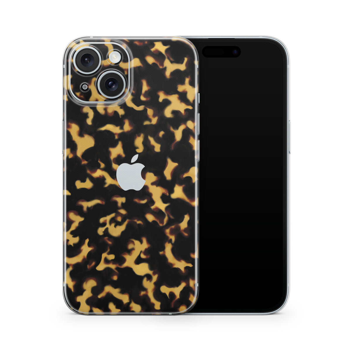 Tortoise Shell iPhone 15 Skin + Case