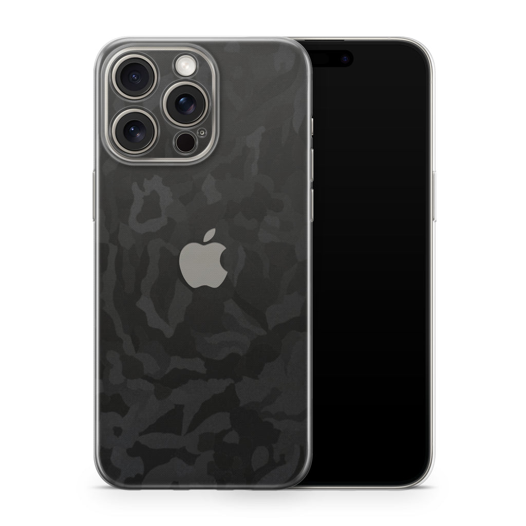 Black Camo iPhone Skin + Case