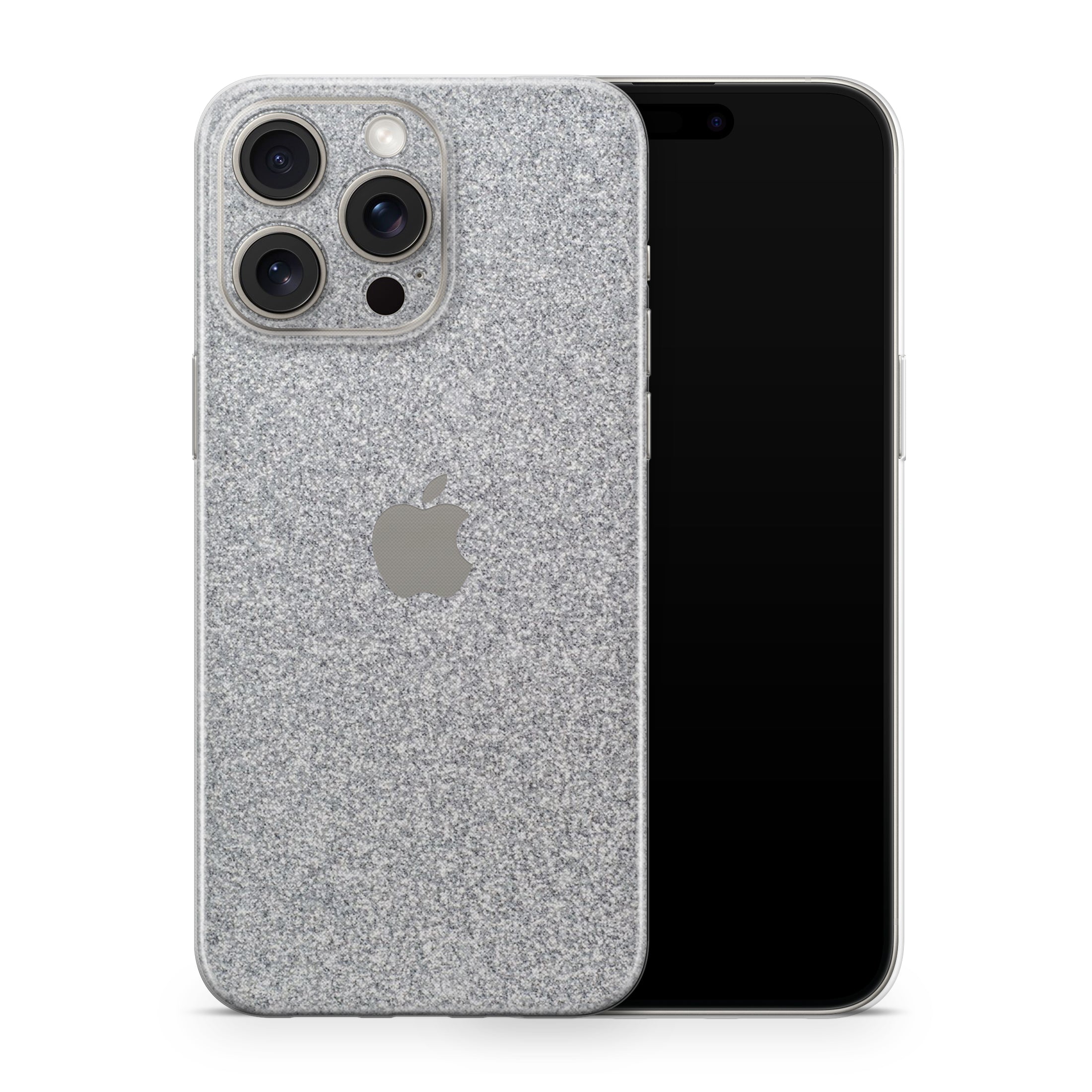 Blanc Glitter iPhone Skin + Case