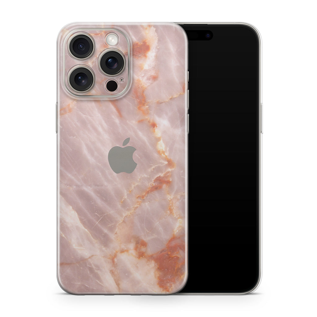 Blush Marble iPhone Skin + Case