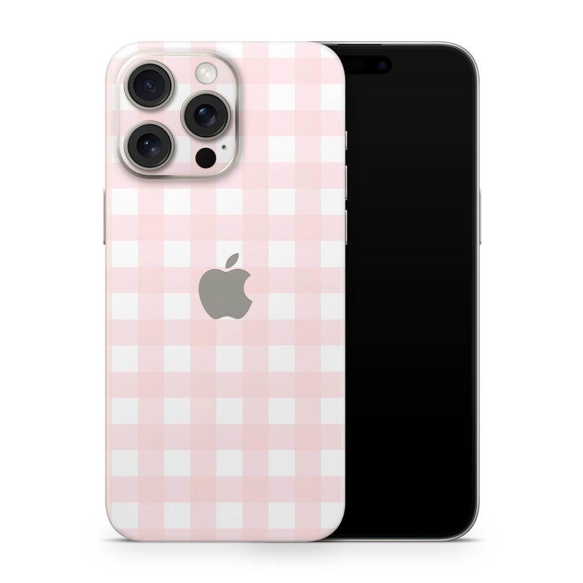 Pink Gingham iPhone 15 Pro Max Skin