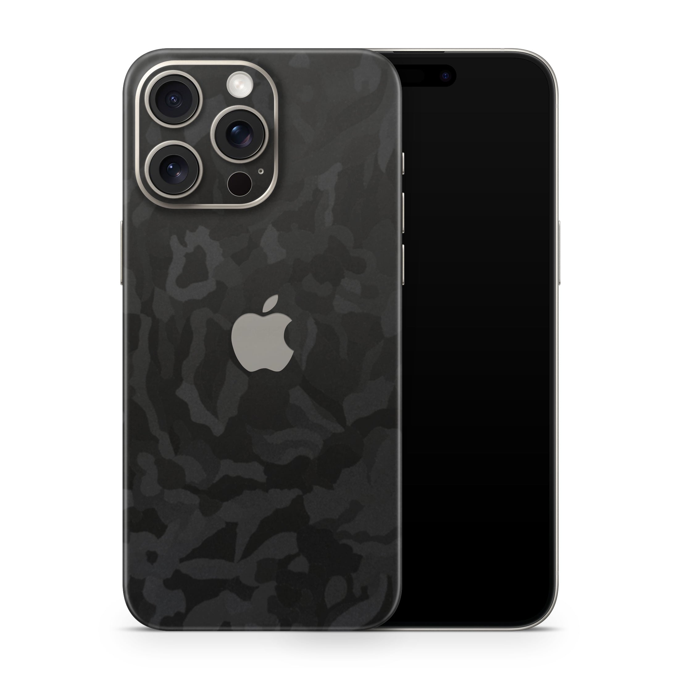 Black Camo iPhone Skin + Case