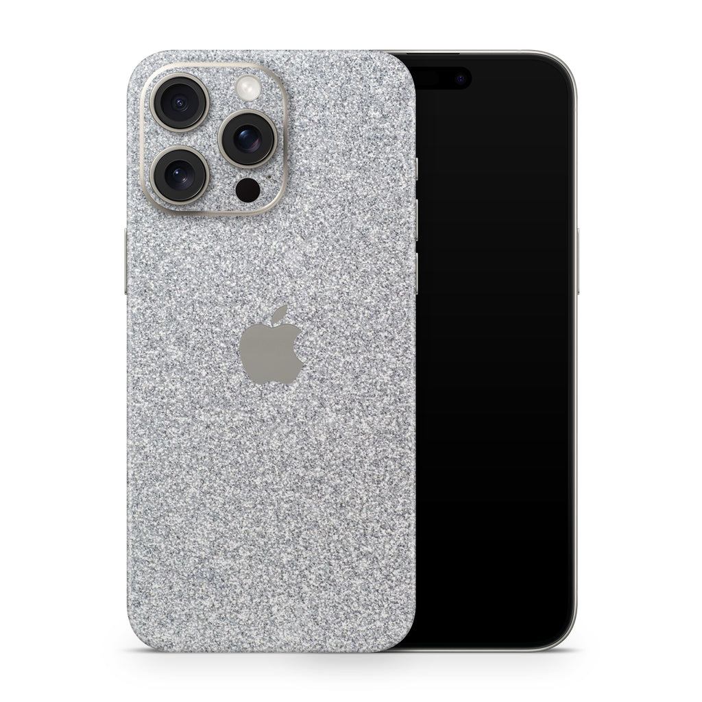 Blanc Glitter iPhone Skin + Case