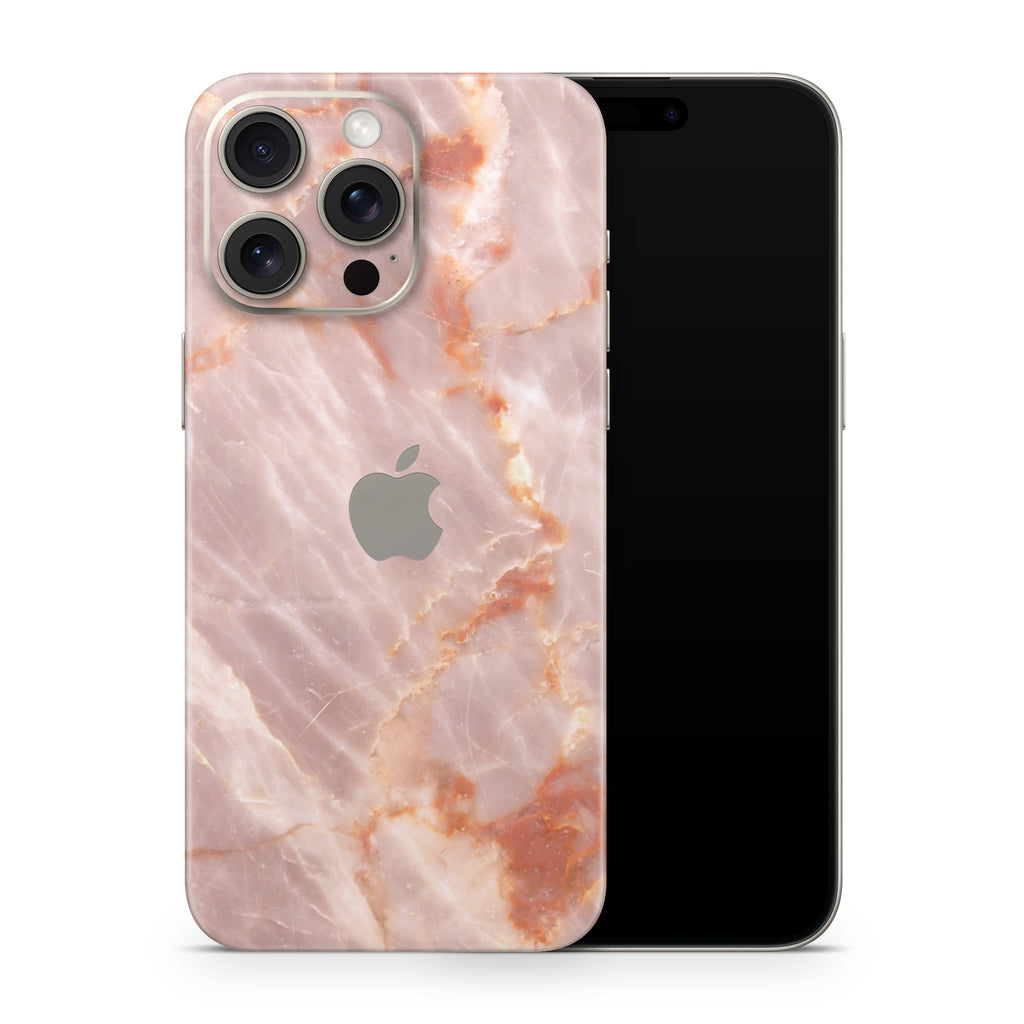 Blush Marble iPhone Skin + Case