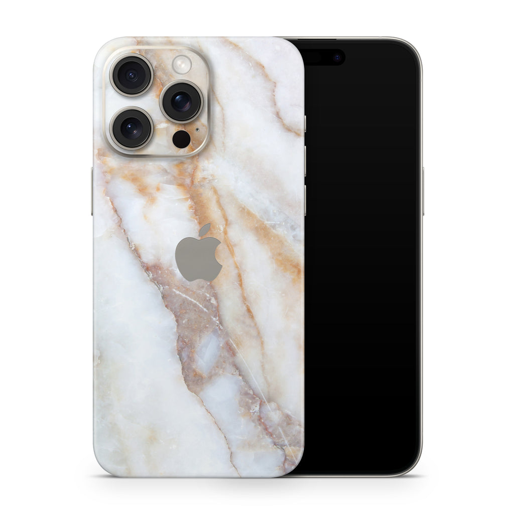 Vanilla Marble iPhone Skin + Case