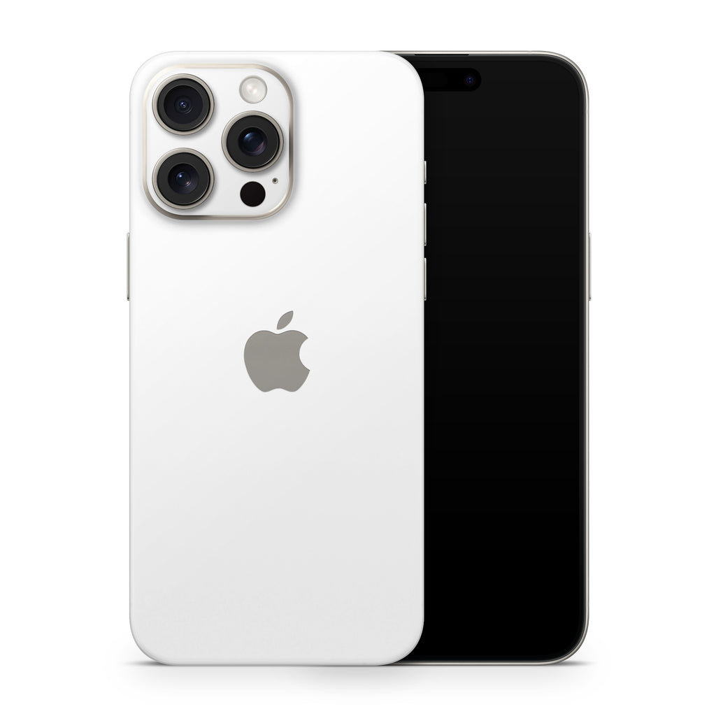 White iPhone Skin + Case
