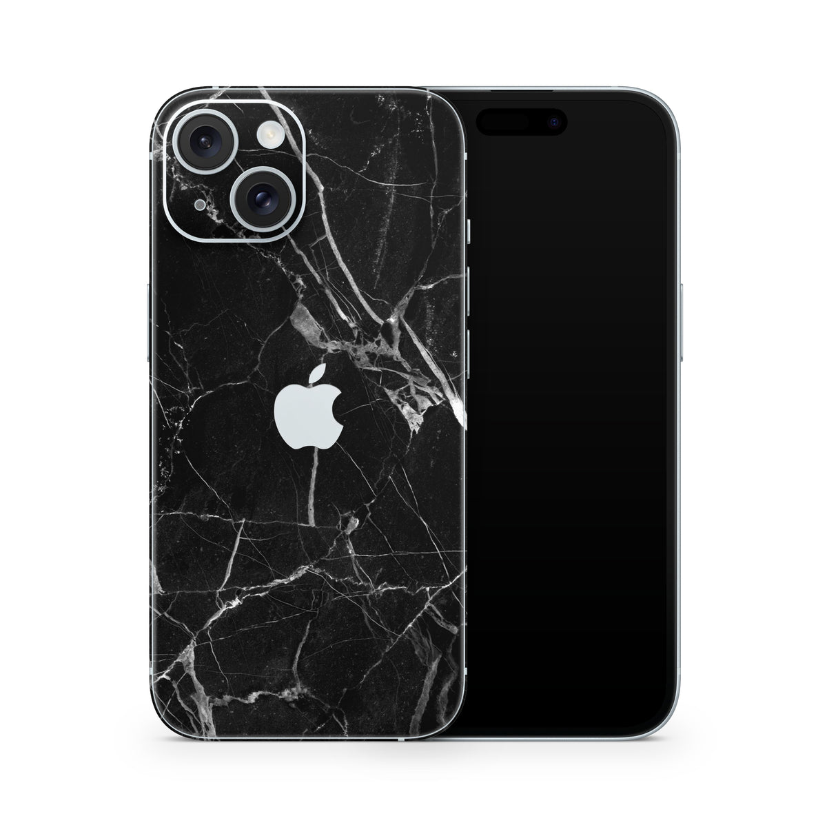 Black Hyper Marble iPhone 15 Skin