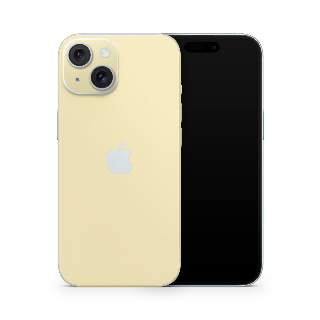 Soft Yellow iPhone Skin + Case