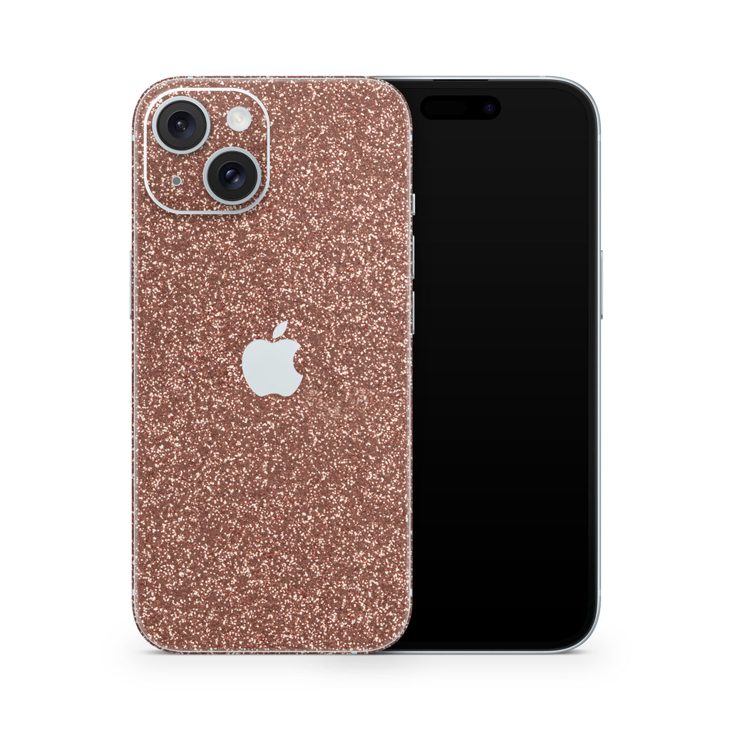 Rosé Glitter iPhone Skin + Case