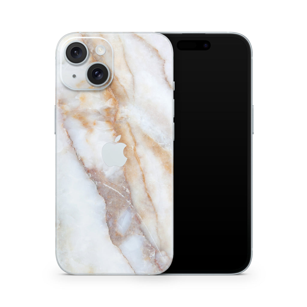 Vanilla Marble iPhone Skin + Case