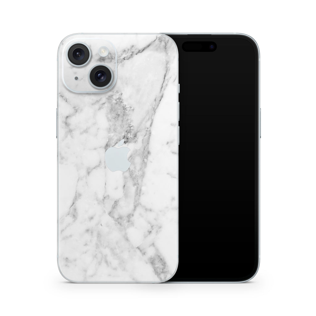 White Marble iPhone Skin + Case
