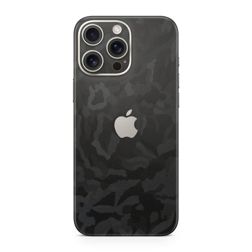Black Camo iPhone Skin + Case