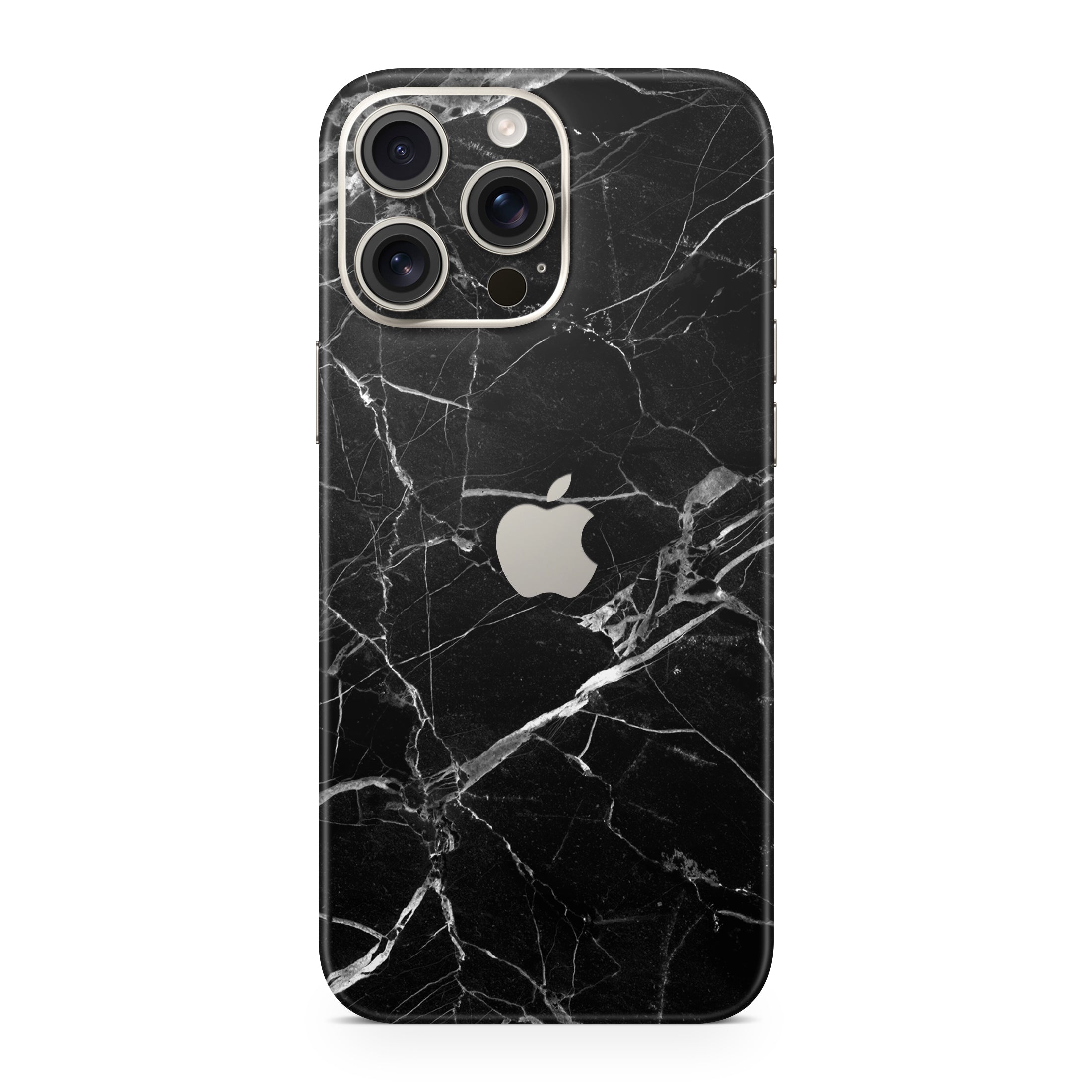 Black Hyper Marble iPhone Skin + Case