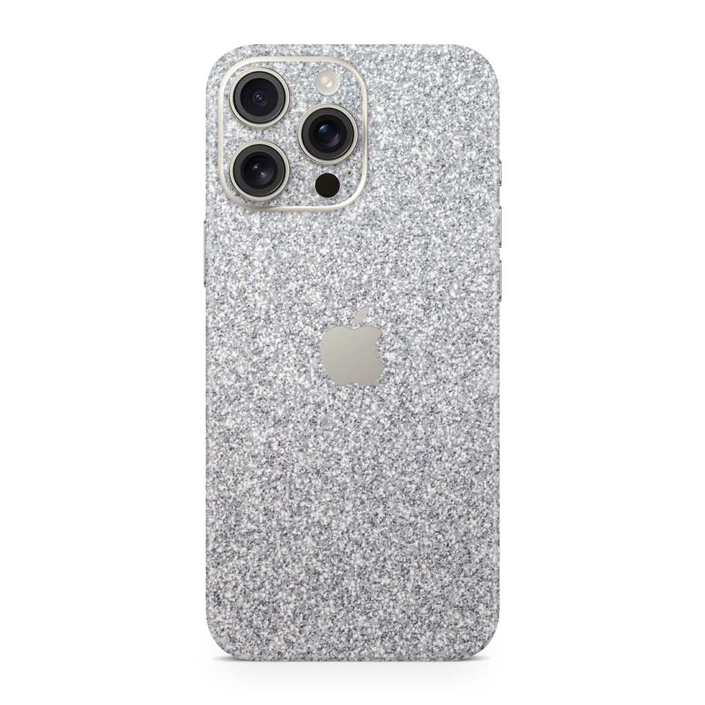 Blanc Glitter iPhone Skin + Case