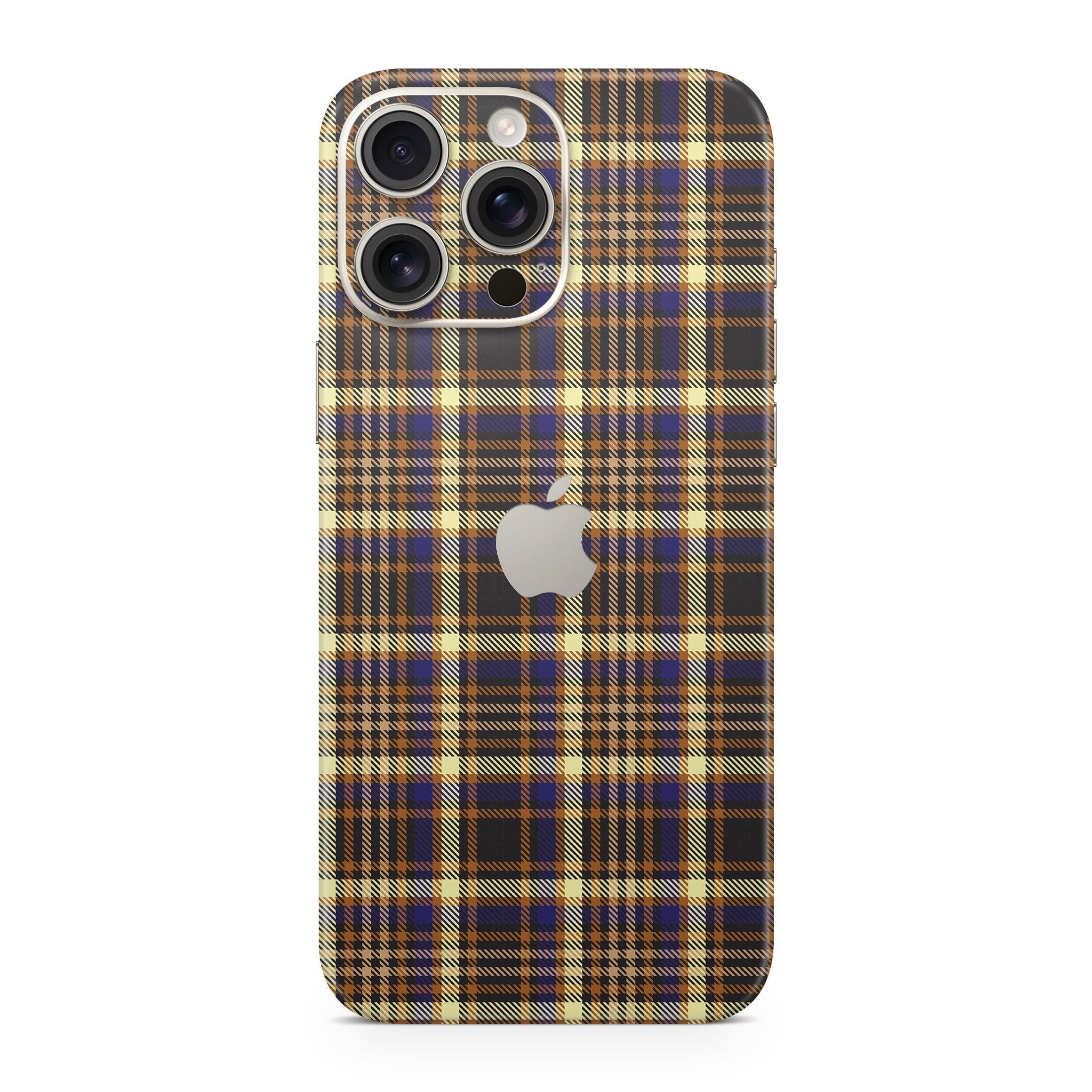 Butterscotch Plaid iPhone Skin + Case