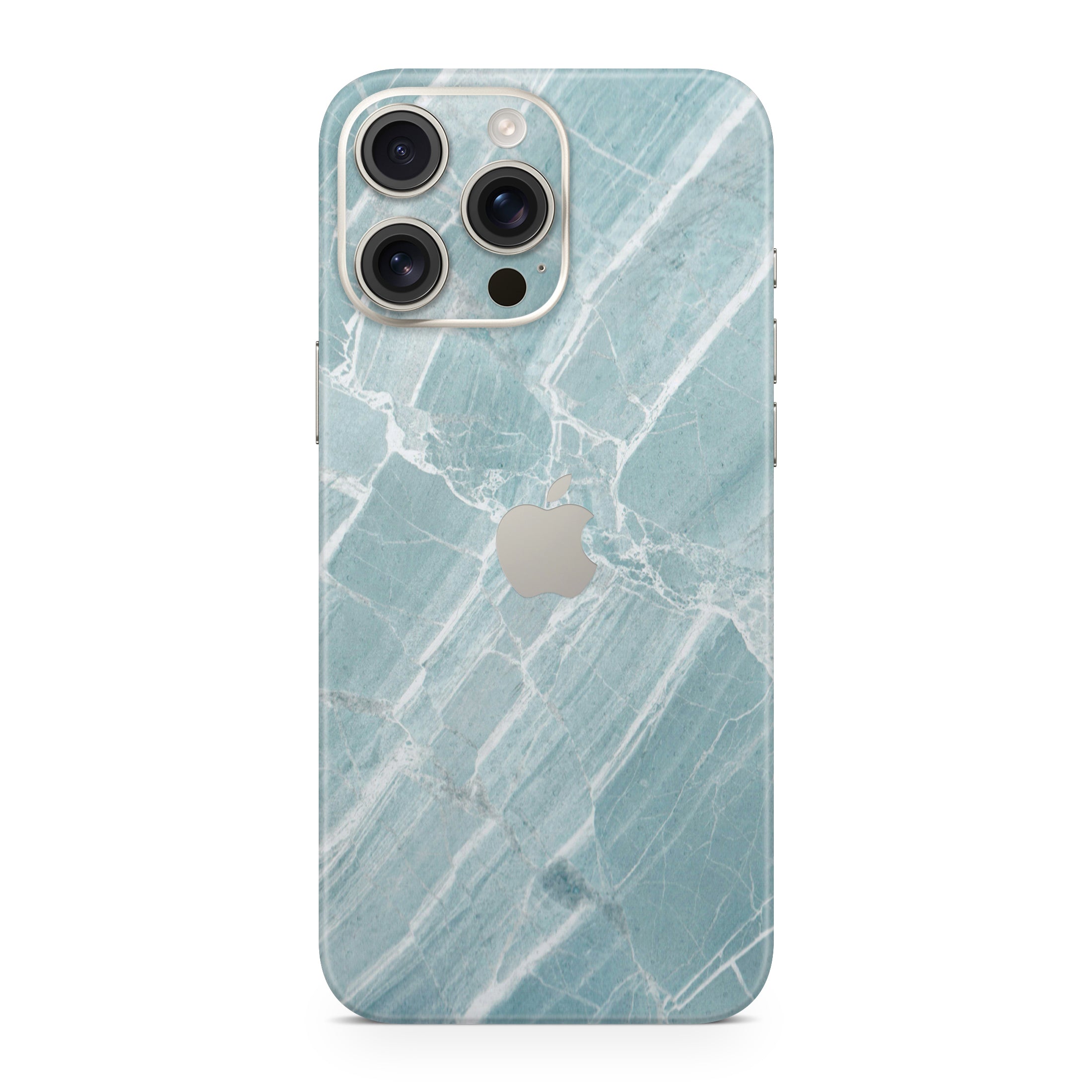 Mint Marble iPhone Skin + Case